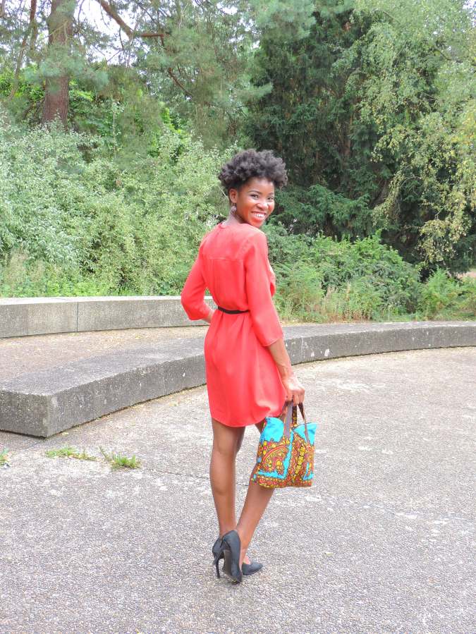 African Turquoise printed&nbsp;Handbag